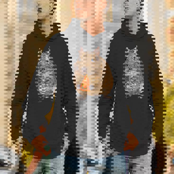 Degu Eating Alice Of Pizza パーカー