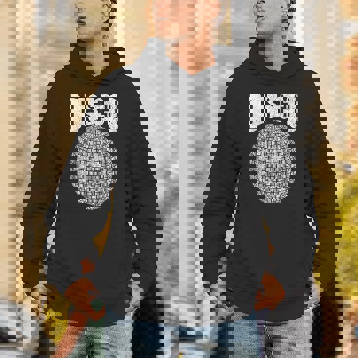 Disco Music Ball ファンク ソウル 音楽愛好家 レトロ 70年代 80年代 コスチューム Hoodie