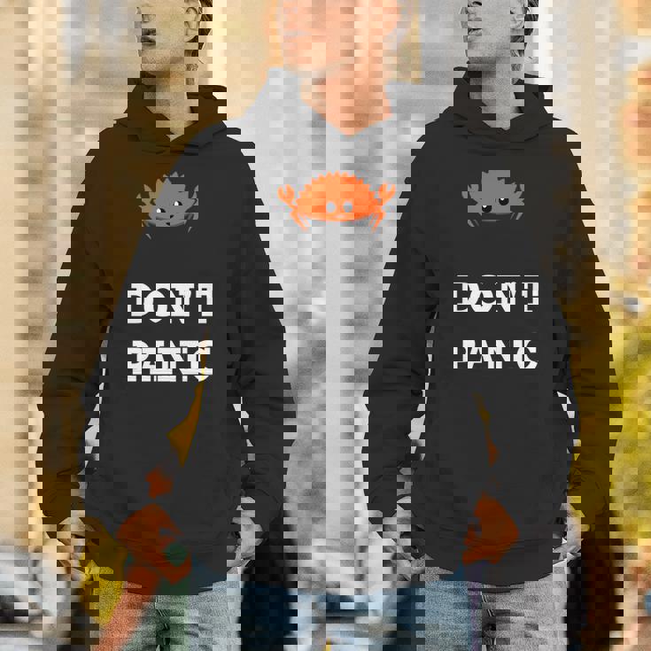 Don't Panic Rustacean Ferris The Crab Rustプログラミング 長袖tシャツ パーカー