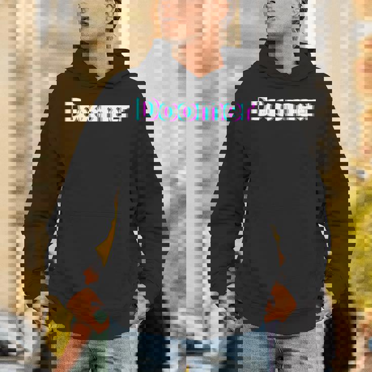 Doomer シャツ グリッチ レトロ パーカー