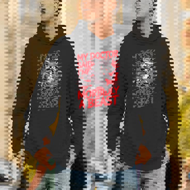 Gym Workout Racoon Muscle パーカー