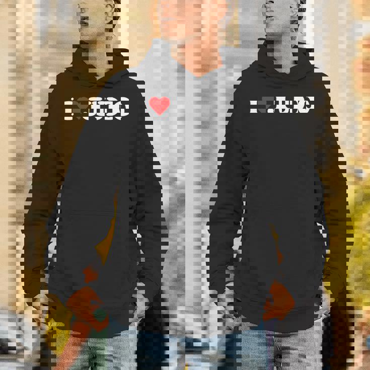 I Heart 柔道 愛 柔道 趣味 恋人 Hoodie