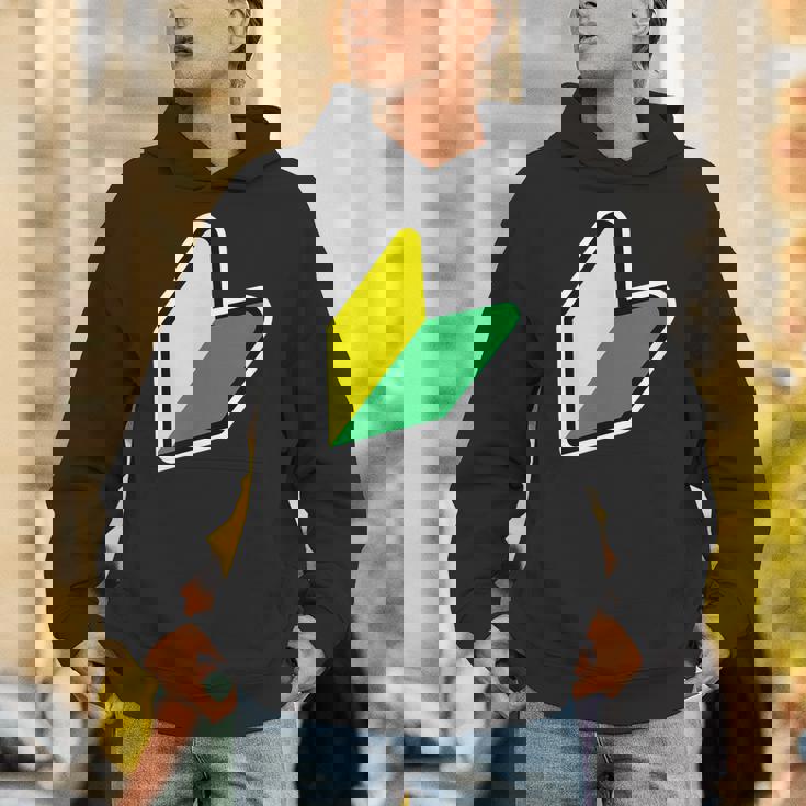 Jdm：Jdmマークビギナードライバー若葉商信社シンボル パーカー