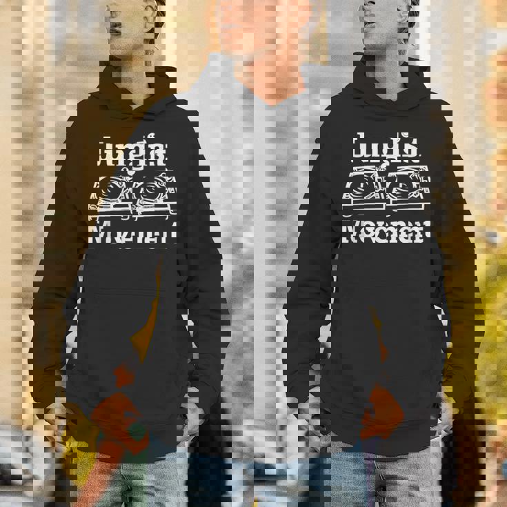 Junglist Movement ジャングルドラムとバスミュージックデザイン Hoodie