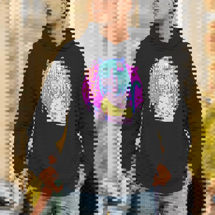 Kawaii Gamer ネコガール メンヘラ 美的パステル ゴス キュート パーカー