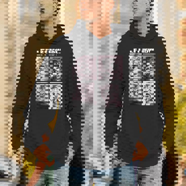 Let It Meow 面白い猫子猫の歌うギフト パーカー