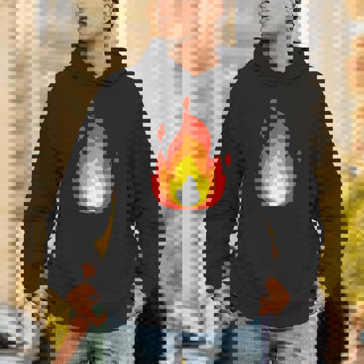 Lit Fire Flame ホットバーニングビーチパーティー パーカー