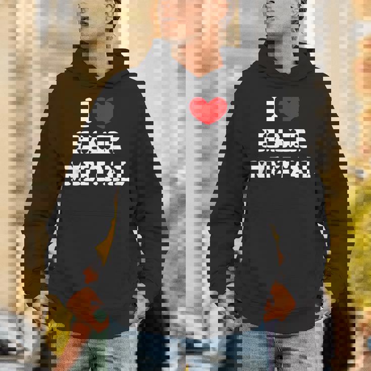 I Love Hair Metal I Heart Hair Metal パーカー