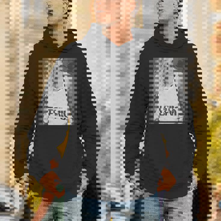 I Love Techno プリント セクシー テクノ レイブ パーティー パーカー