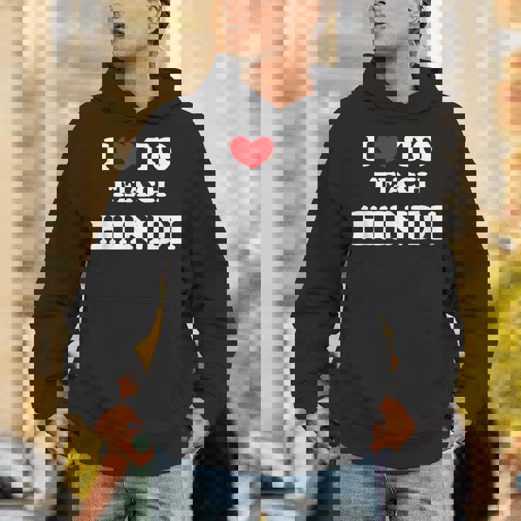 I Love To Teach ヒンディー語、ヒンディー教師 パーカー