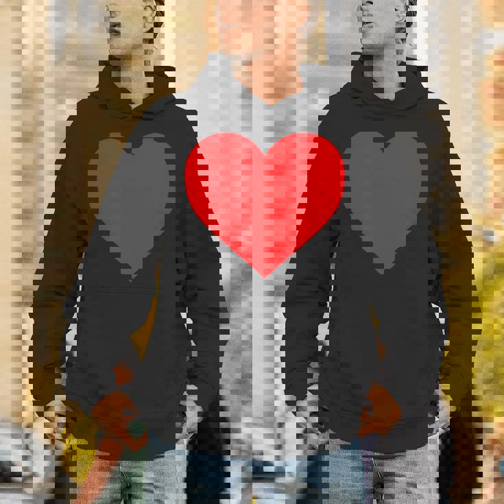 I Love You レッドハート バレンタインデー 絵文字 パーカー