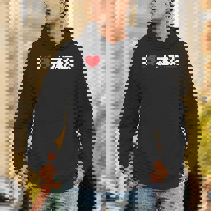 I Love ハート Java パーカー