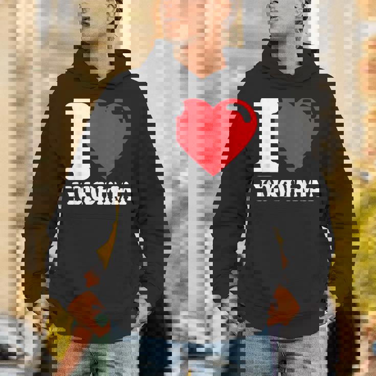 I Love 横浜市 日本文化 美しい日本 横浜大好き パーカー