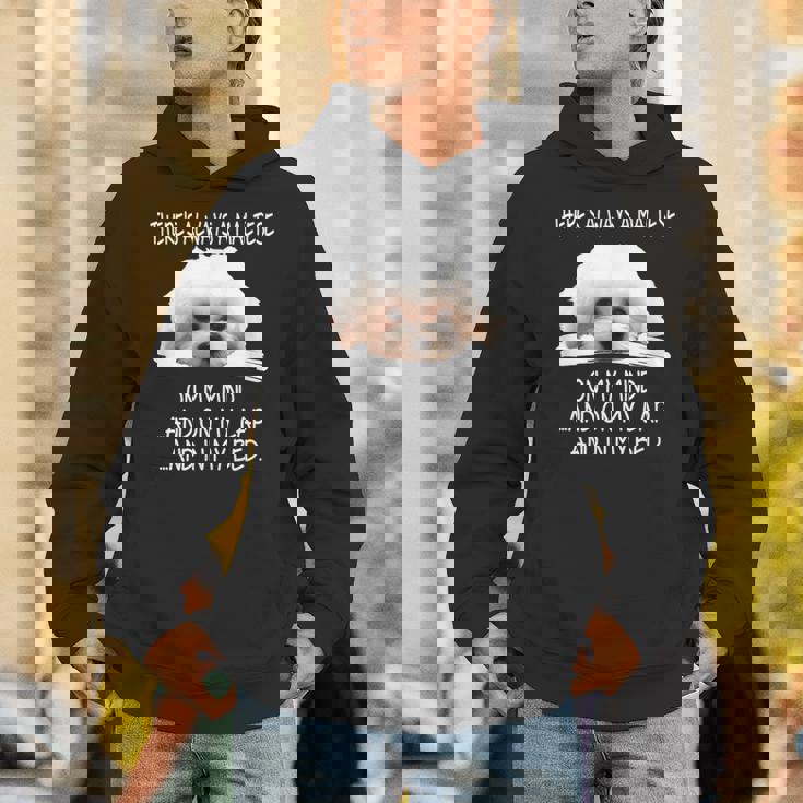 Maltese Dog Is On My Mind 面白い子犬オーナーデザイン パーカー