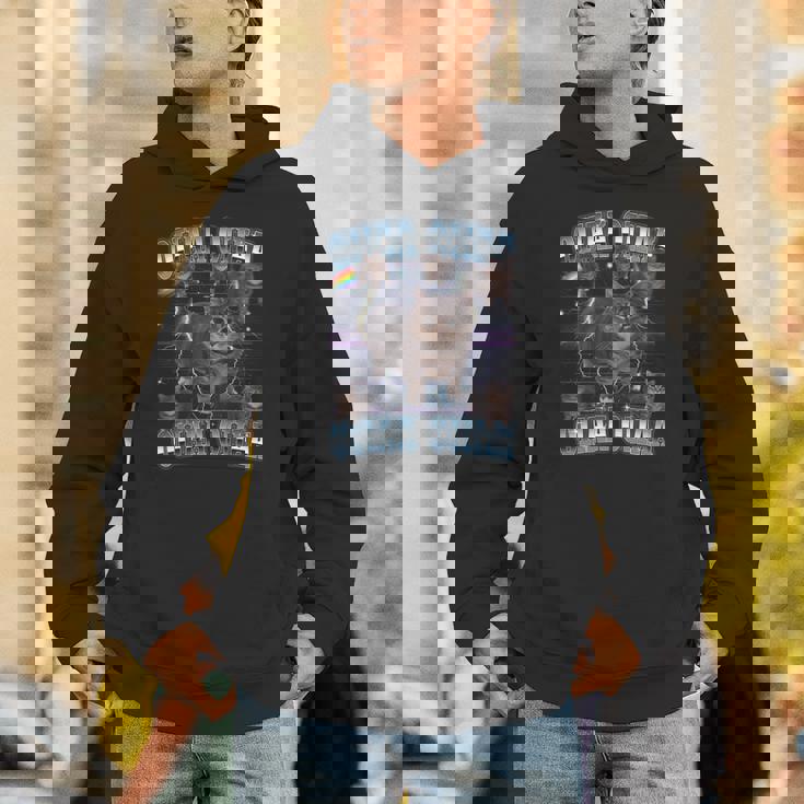 Oiia Oiia Cat スピニング キャット ミーム ファニー トレンディ キャット 長袖tシャツ パーカー