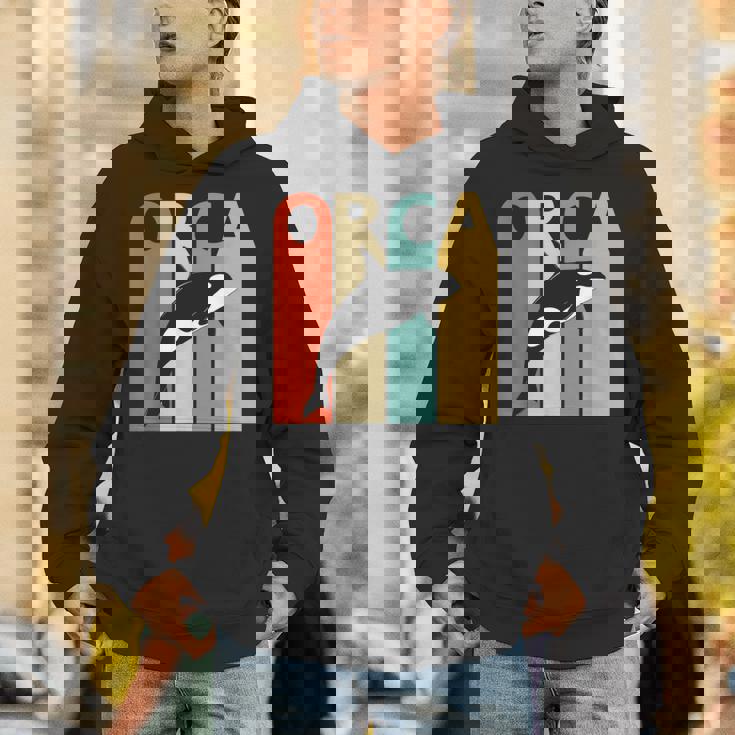 Orca シャチ 動物 パーカー