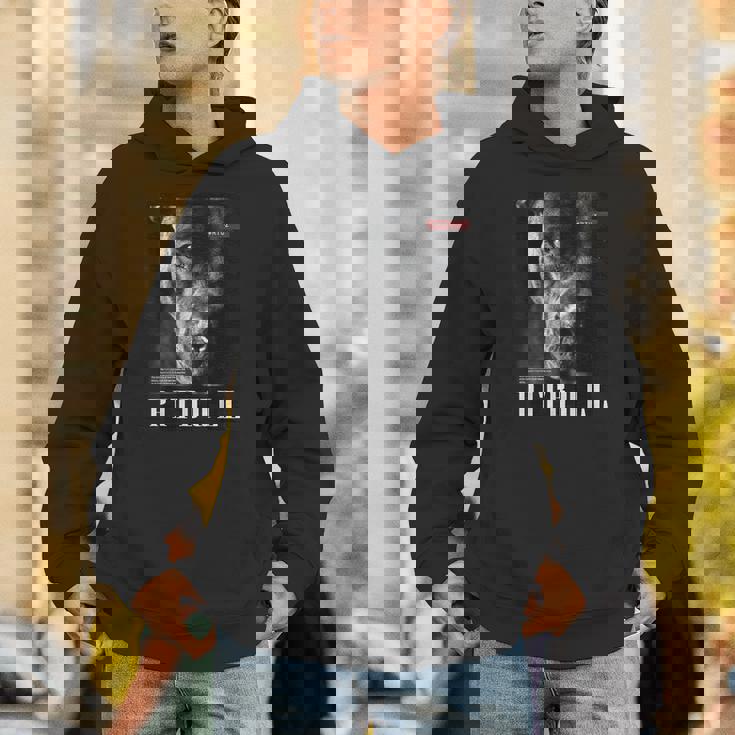 Pitbull 野生の犬テリアの肖像画 ブルドッグ 犬の飼い主 ピットブル パーカー