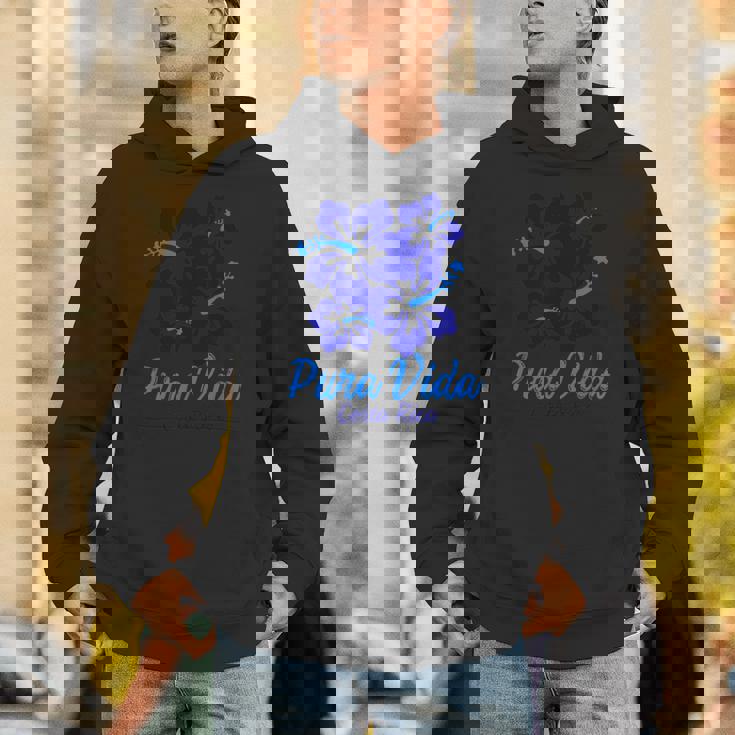 Puraida コスタリカ ブルー ハイビスカス パーカー