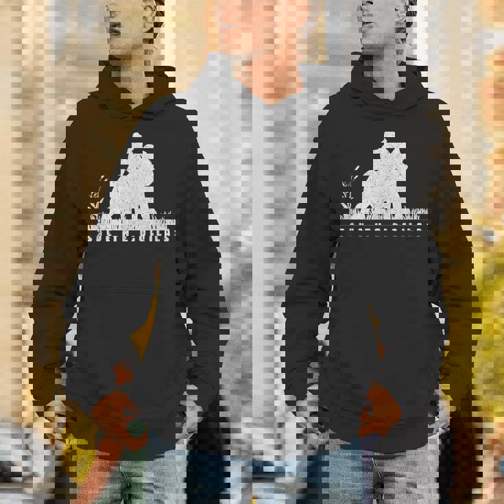 Save The Gorillas ママ&ベイビーゴリラ パーカー