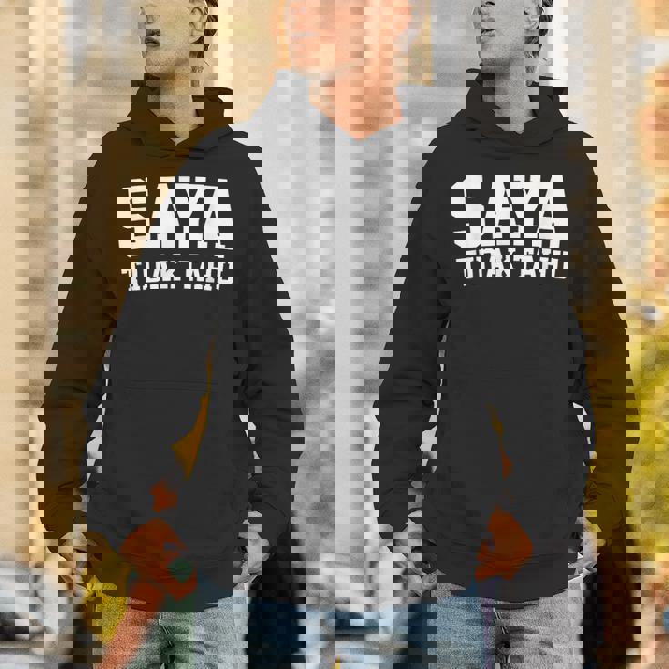 Saya Tidak Tahu インドネシアの学生 I Don't Know パーカー