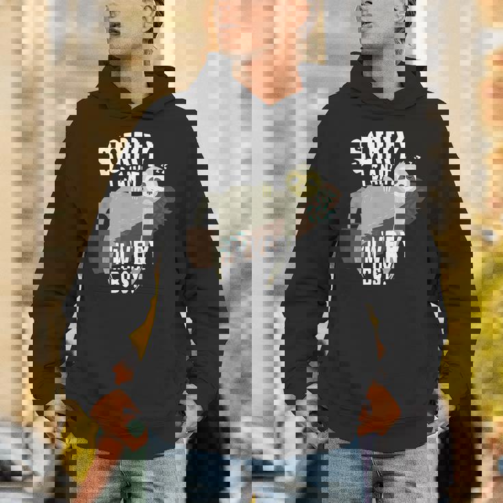 Sorry I Can't I'mery Busy ナマケモノ 遅刻魔 おはようございます。ホームオフィス パーカー