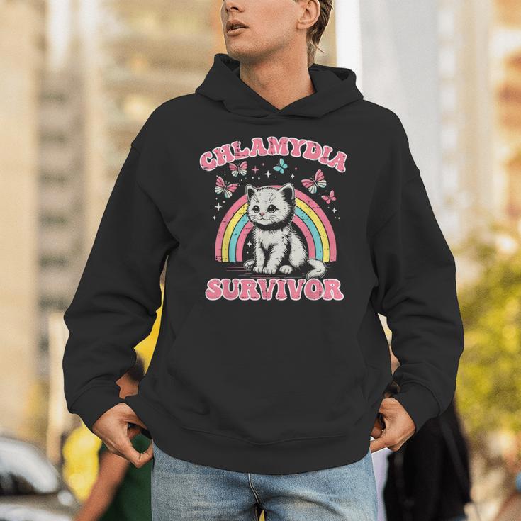 Survivor Cat Cringe Weird Adult Humor Inappropriate Hoodie