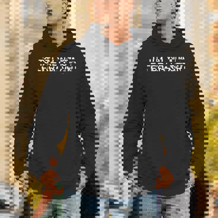 Totally Not A Federal Agent Y2k 面白い Cia Fbi ミーム ノベルティ パーカー