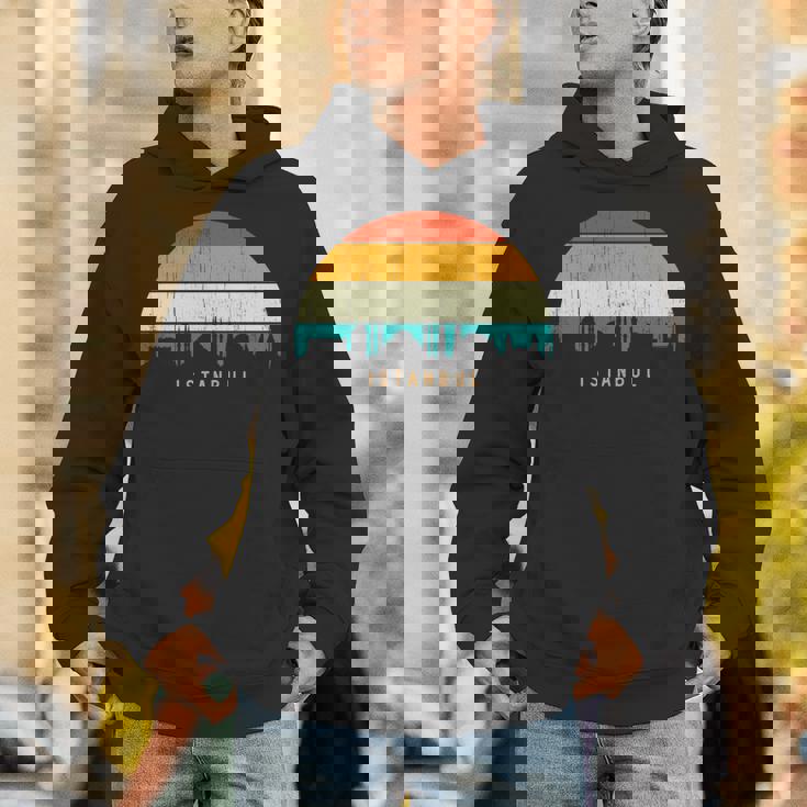 Vintage Retrotyle City Turkeykyline Cityscape Istanbul 長袖tシャツ パーカー