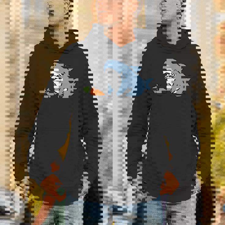 うシャぎ サメウサギ おもしろ 変な パーカー