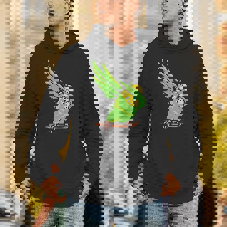 おもしろインコ セキセイインコ ペット オウム 動物 愛 Hoodie