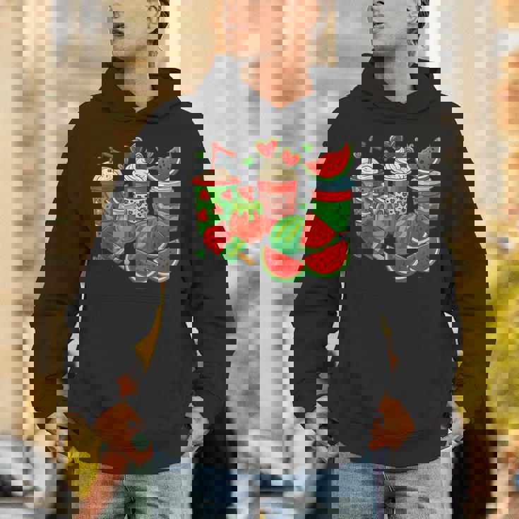 かわいい スイカ好き 夏 フルーツ スイカ アイスコーヒー パーカー