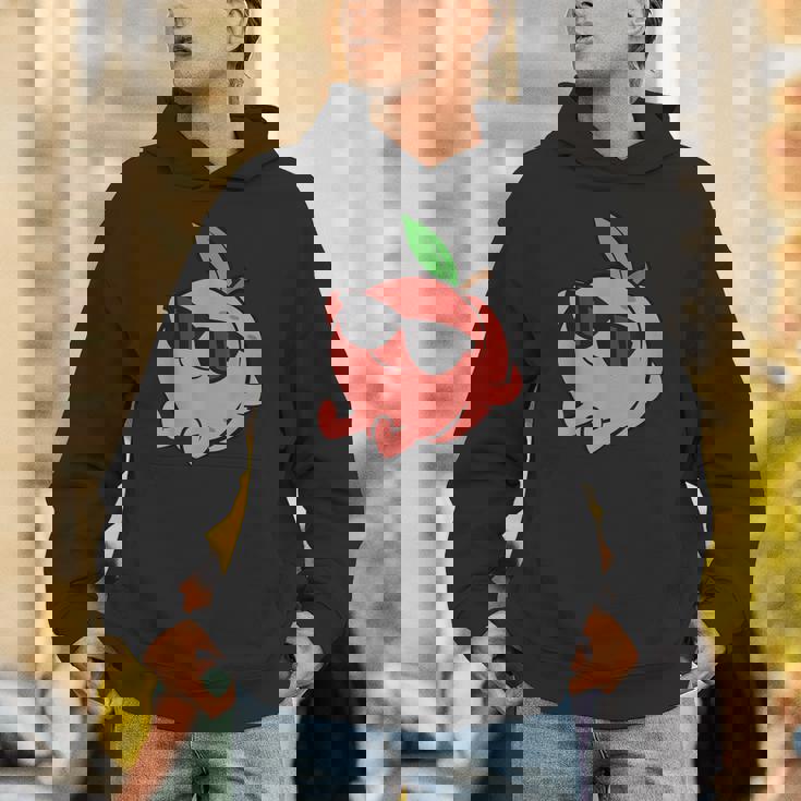 かわいい 桃 フルーツ リラックス のんびりピーチ パーカー