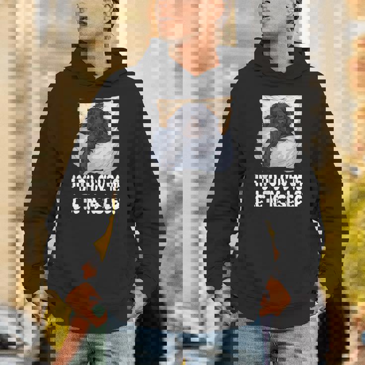 かわいいフラットコートレトリバー If You Love Meleep パーカー