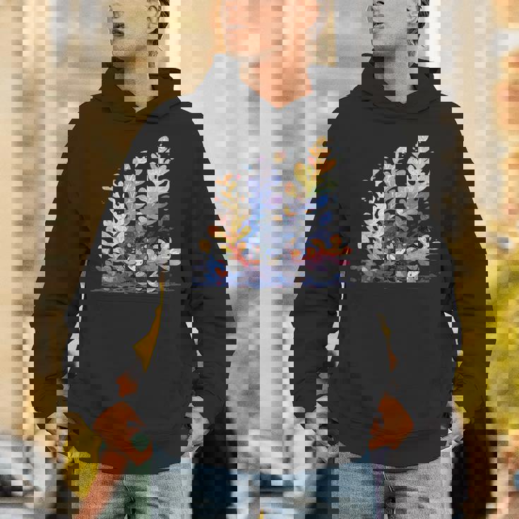 かわいい水彩 ウミウシの昆布の葉 羊 海洋の葉 ナメクジ パーカー