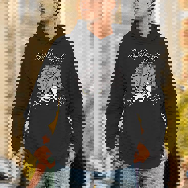 やんのかステップねこ キジ白長毛猫 かわいい 猫好き 動物 パーカー