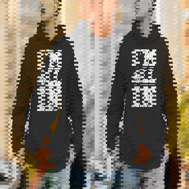 アイムオールイン ポーカーシャツ ポーカープレイヤー カード ギャンブラー パーカー