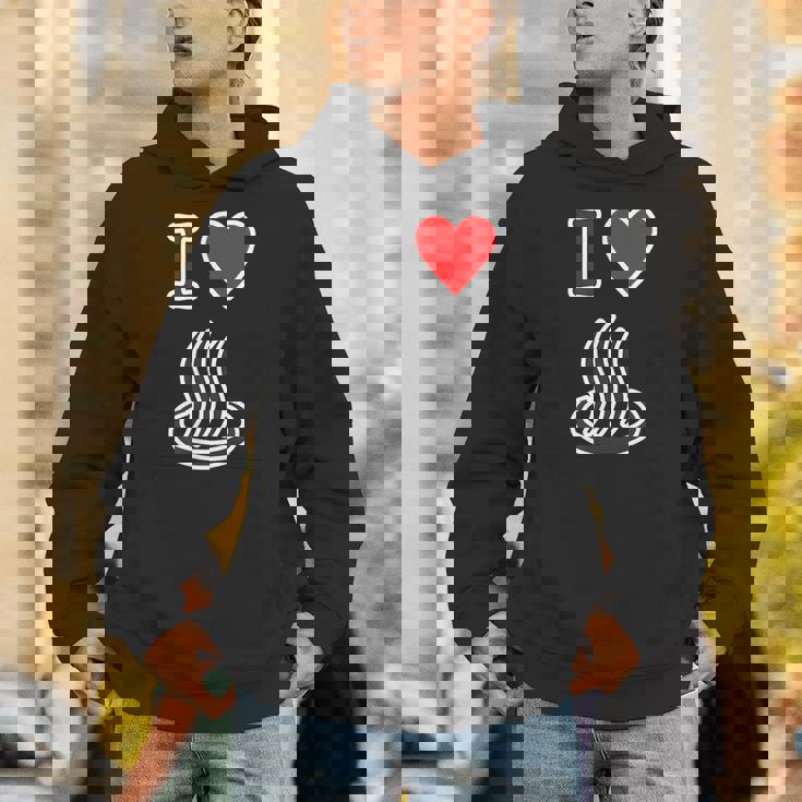 アイラブ・温泉 温泉マーク お風呂 銭湯 記号 お土産 旅行 ハート スタッフ メッセージ・面白 パーカー