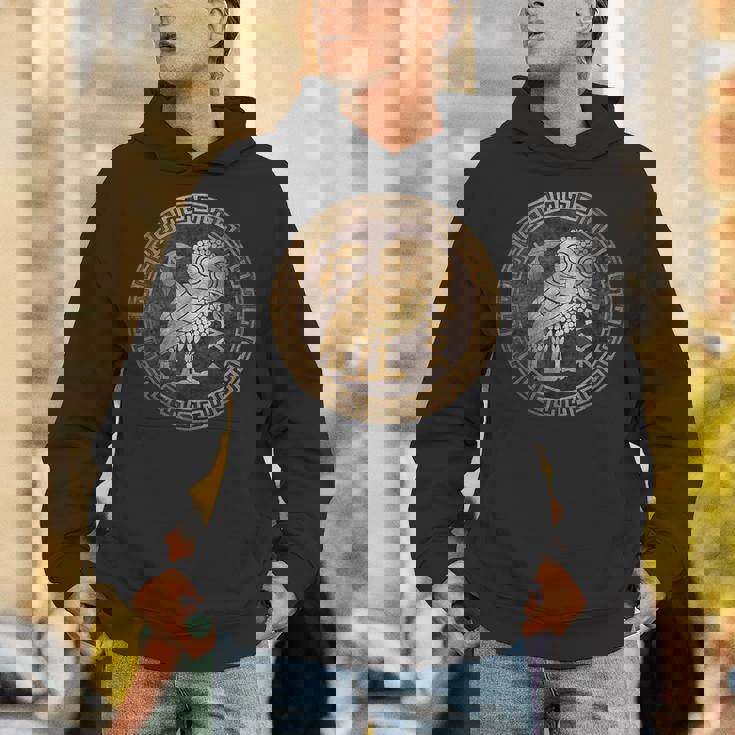 アテネ古代ギリシャ女神アテナのアテネのフクロウのシンボル パーカー