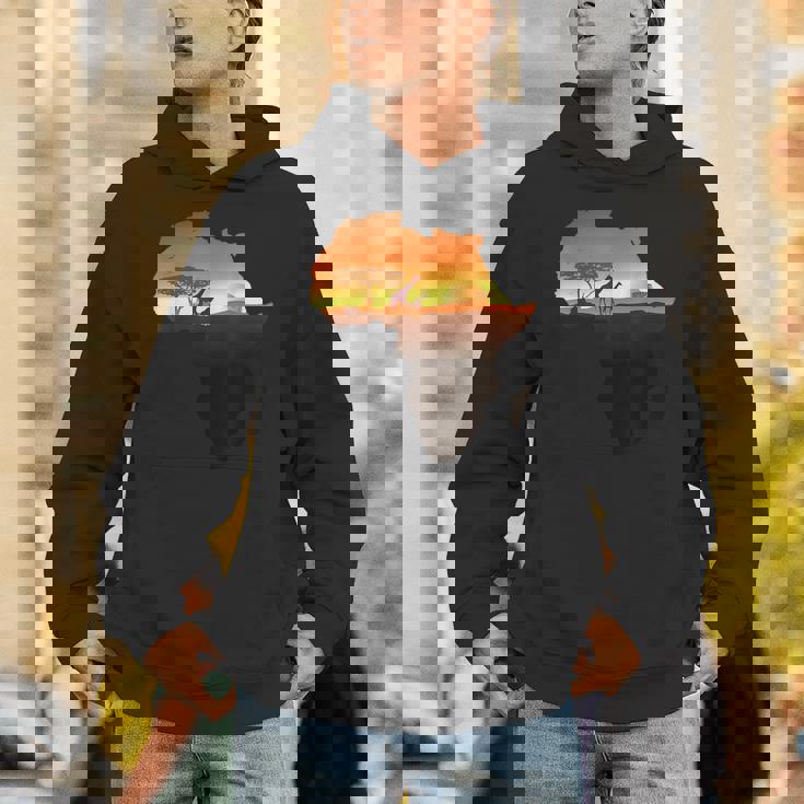 アフリカ キリン サバンナ サンライズ タンザニア ケニア アフリカ パーカー