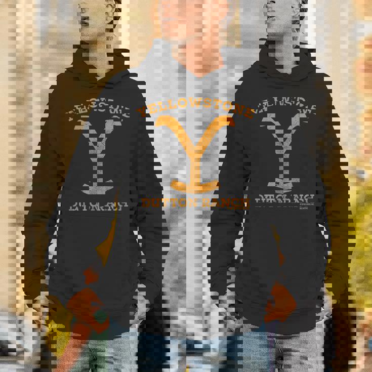 イエローストーン ダットンランチアンティーク調ロゴ Hoodie