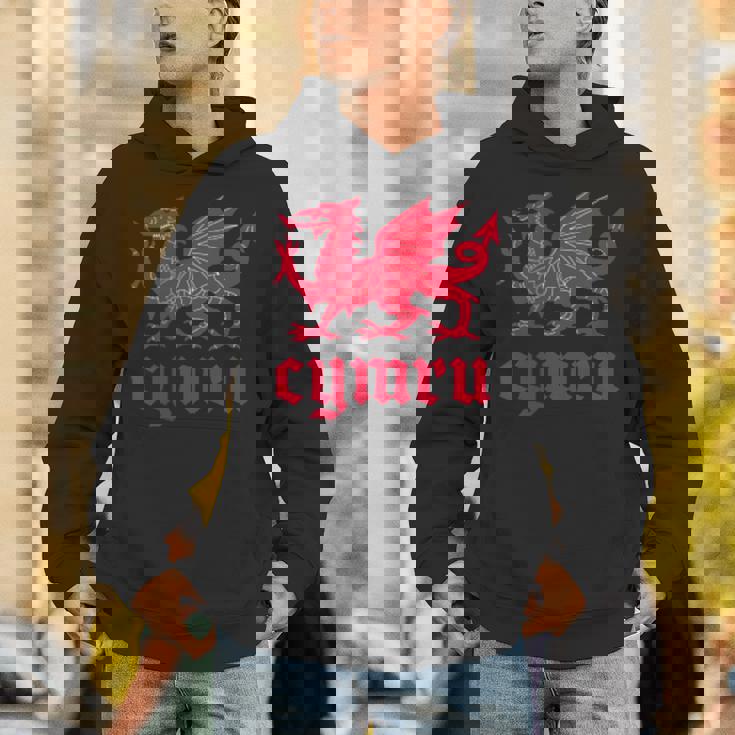 ウェールズ・ウェールズ・ウェールズ・シムレーグ・レッド・ウェールズ・ドラゴン Hoodie