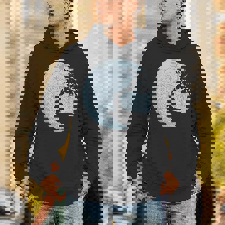 ウサギのギフトアイデア ウサギ 月 イースターバニー Hoodie