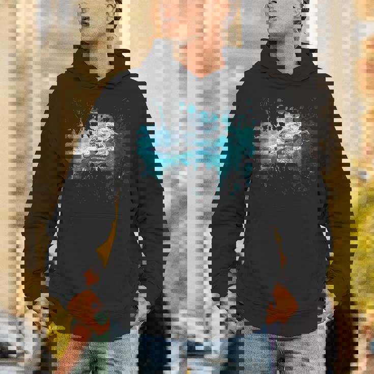 メンズ ウミガメ 風景 亀 パーカー