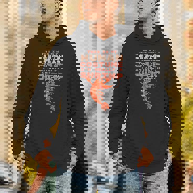 エビ 面白い人間のコスチューム レトロ エビやザリガニ Hoodie