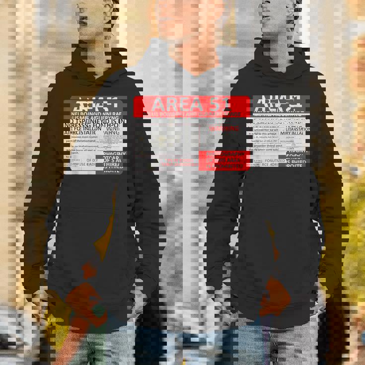 エリア51 フェイクミリタリーサイン パーカー