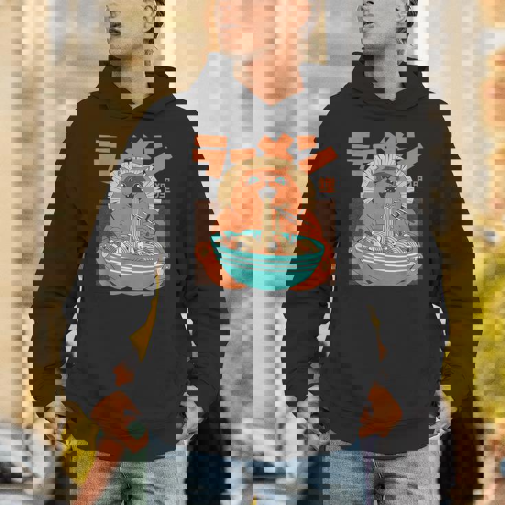 カワイイ ラーメンタヌキ妖怪 オタク アニメ 漫画 パーカー