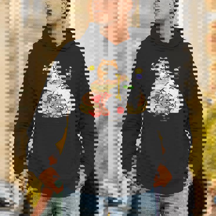 キッズ ボンレス犬とボンレス猫 パンケーキ パーカー