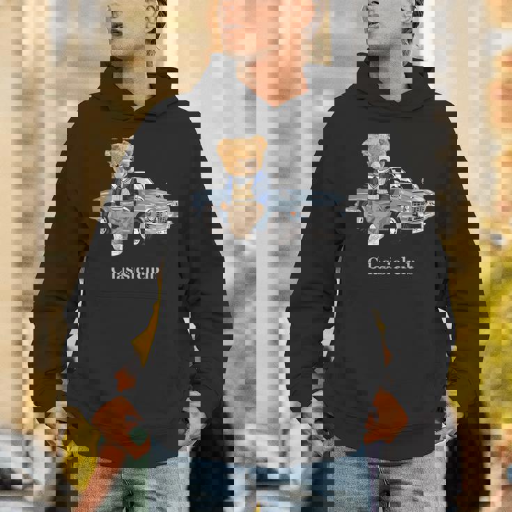 クラシックカーがかわいいテディベア。 パーカー