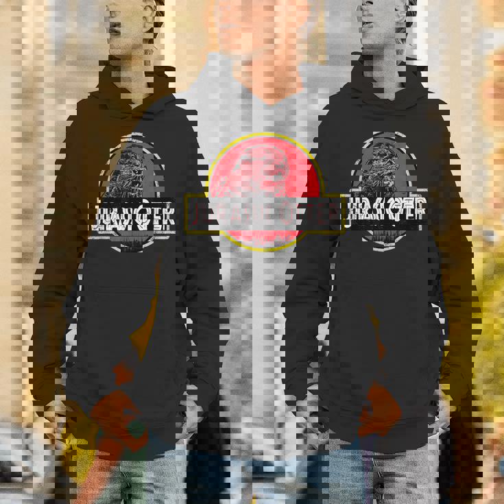 クリスマス用のかわいくて楽しいカワウソ。 パーカー