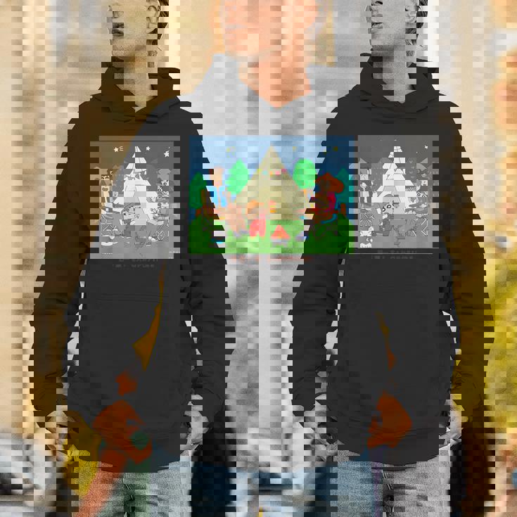 クレヨンしんちゃん 野原一家キャンプファイヤー 集合 Hoodie